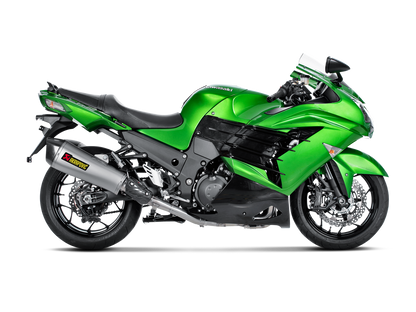 Akrapovic Racing Line Titanium Exhaust System w/Carbon End Cap for Kawasaki ZZR 1400/ZX14R 12-20