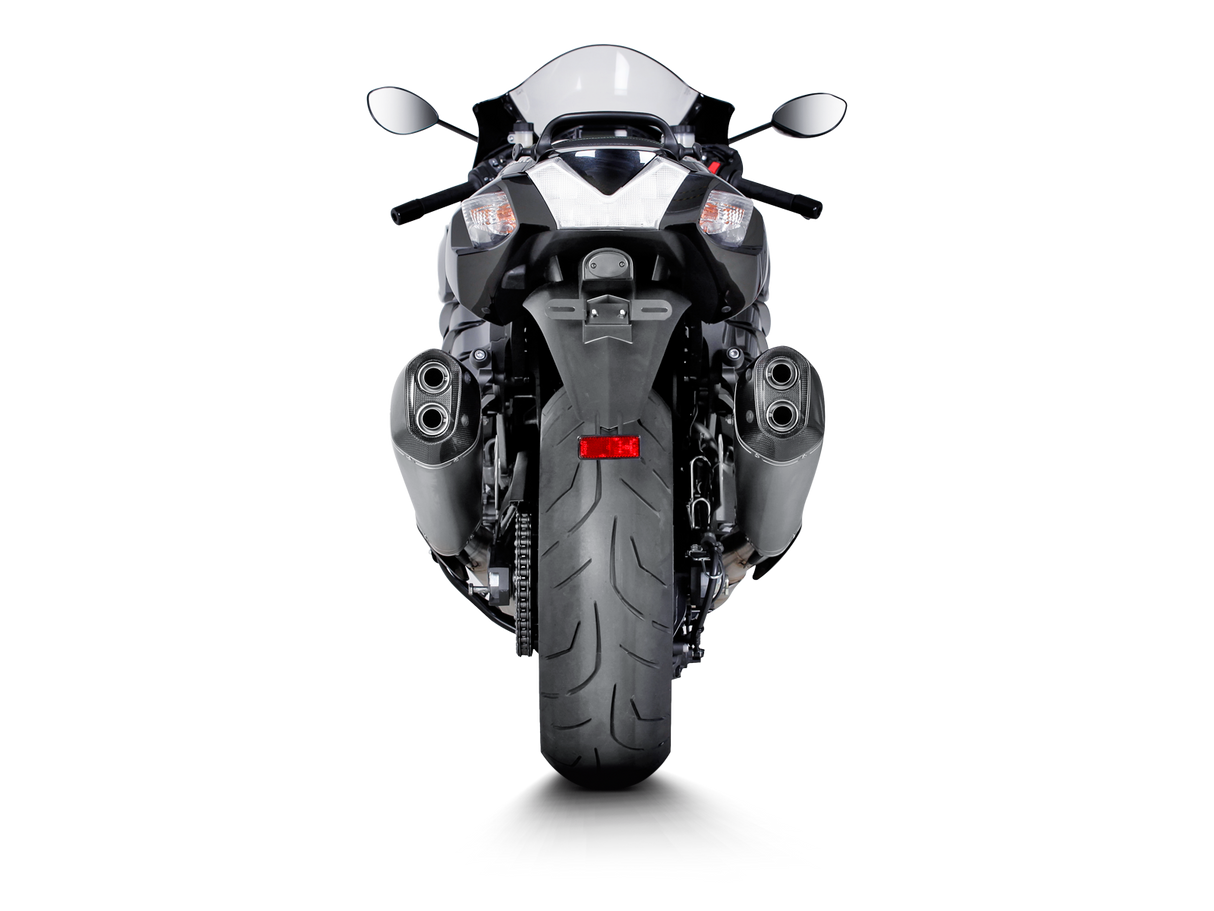 Akrapovic Slip-On Line Titanium Muffler System w/Carbon End Cap for Kawasaki ZZR 1400/ZX14R 12-15 Akrapovic