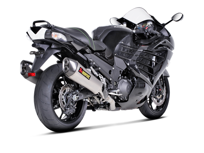 Akrapovic Slip-On Line Titanium Muffler System w/Carbon End Cap for Kawasaki ZZR 1400/ZX14R 12-15 Akrapovic