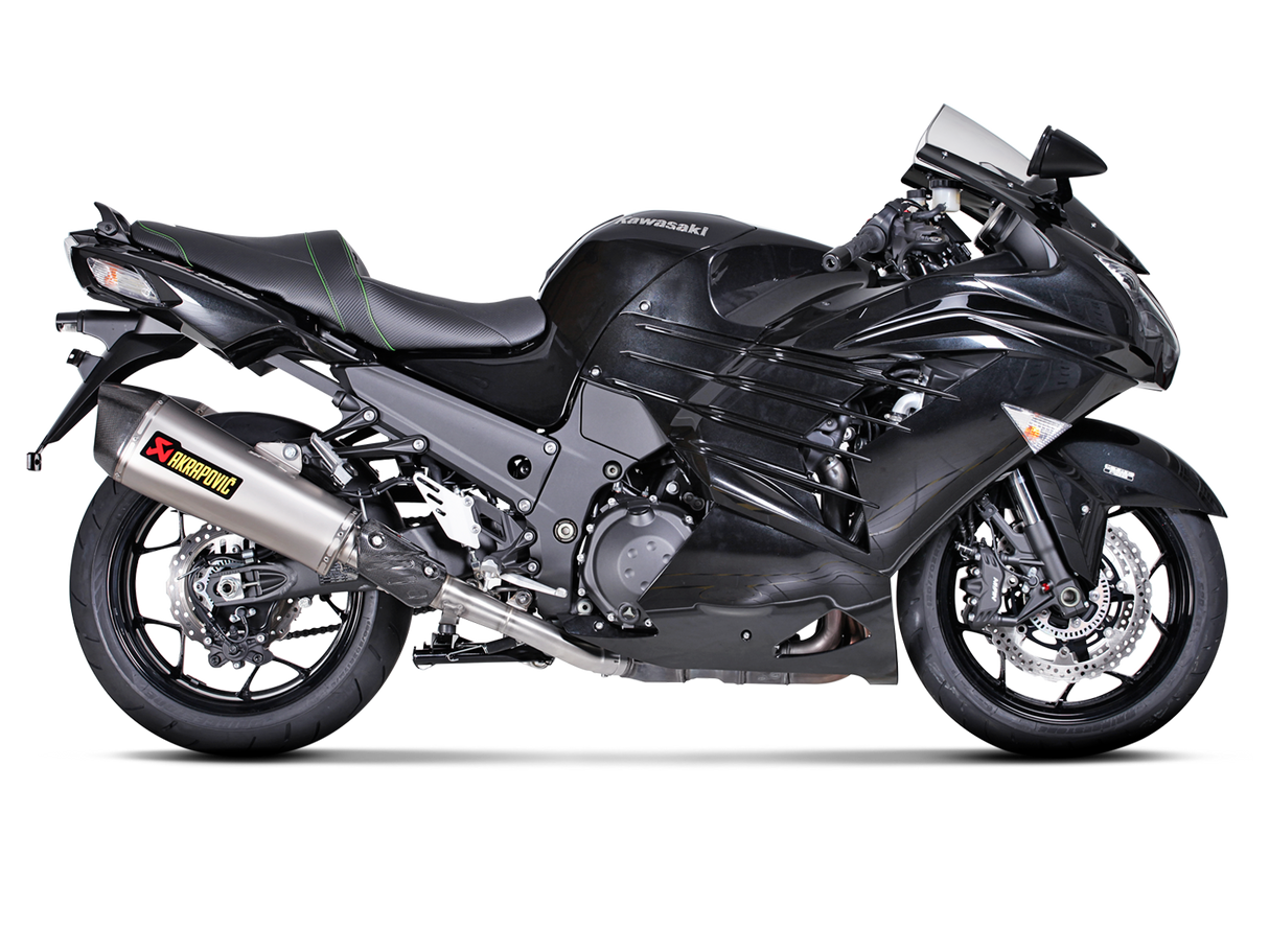 Akrapovic Slip-On Line Titanium Muffler System w/Carbon End Cap for Kawasaki ZZR 1400/ZX14R 12-15 Akrapovic