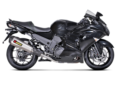 Akrapovic Slip-On Line Titanium Muffler System w/Carbon End Cap for Kawasaki ZZR 1400/ZX14R 12-15 Akrapovic