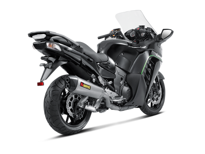 Akrapovic Slip-On Line Titanium Muffler System w/Carbon End Cap for Kawasaki 1400 GTR 08-17 Akrapovic
