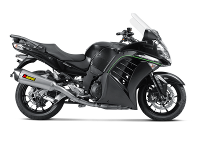 Akrapovic Slip-On Line Titanium Muffler System w/Carbon End Cap for Kawasaki 1400 GTR 08-17 Akrapovic