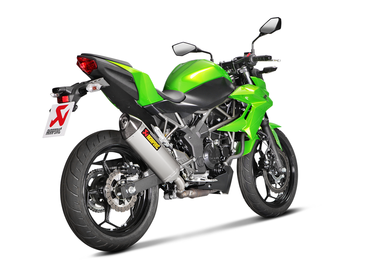 Akrapovic Slip-On Line Stainless Steel Muffler System w/Carbon End Cap for Kawasaki Ninja 250SL/Z250SL 15-17 Akrapovic