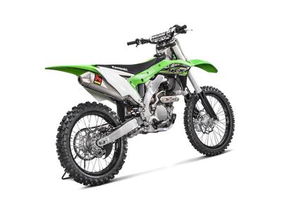 Akrapovic Slip-On Line Titanium Muffler System w/Titanium End Cap for Kawasaki KX 250 F 17-20