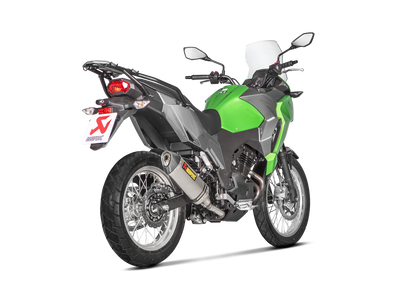 Akrapovic Slip-On Line Titanium Muffler System w/Carbon End Cap for Kawasaki Versys-X 250/Versys-X 300 17-20