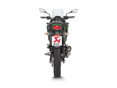 Akrapovic Slip-On Line Titanium Muffler System w/Carbon End Cap for Kawasaki Versys-X 250/Versys-X 300 17-20