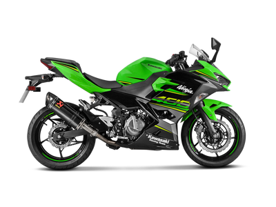 Akrapovic Slip-On Line Carbon Muffler System w/Carbon End Cap for Kawasaki Ninja 400 18-Up/Z400 19-Up/Ninja 500/Z500 2024 Akrapovic