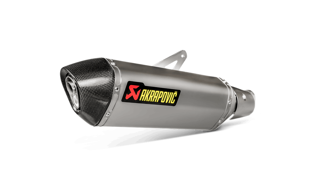 Akrapovic Slip-On Line Titanium Muffler System w/Carbon End Cap for Kawasaki Ninja 400 18-Up/Z400 19-Up Akrapovic