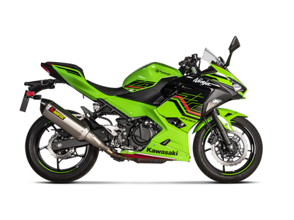 Akrapovic Slip-On Line Titanium Muffler System w/Carbon End Cap for Kawasaki Ninja 400 18-Up/Z400 19-Up Akrapovic