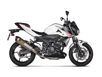 Akrapovic Slip-On Line Titanium Muffler System w/Carbon End Cap for Kawasaki Ninja 400 18-Up/Z400 19-Up Akrapovic