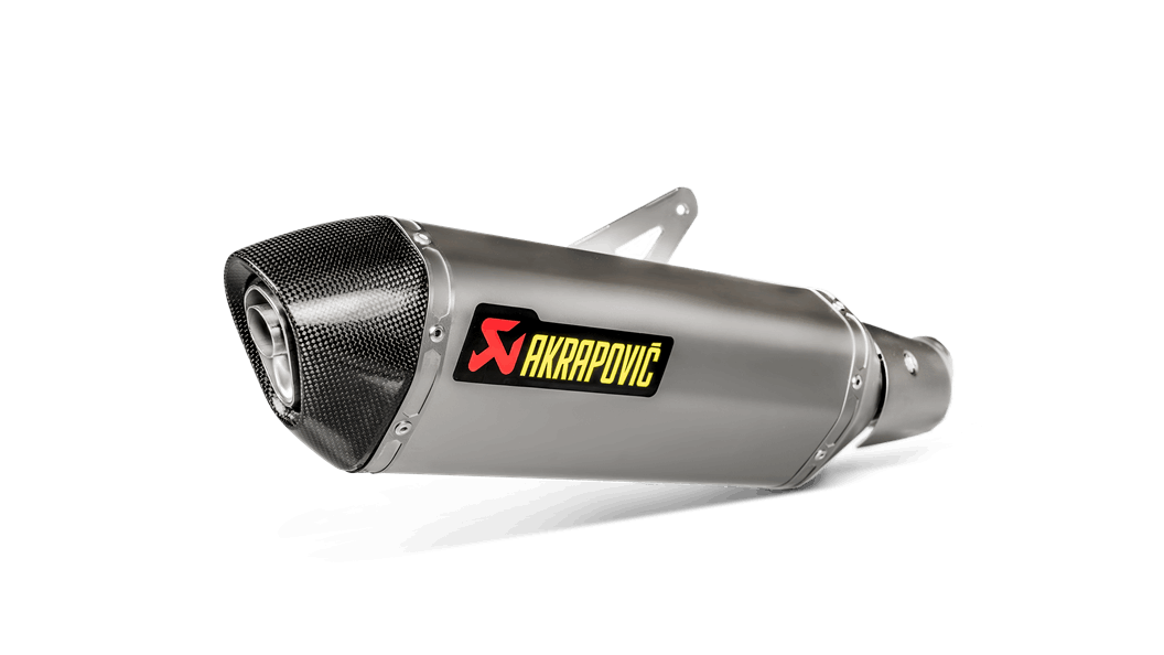 Akrapovic Slip-On Line Titanium Muffler System w/Carbon End Cap for Kawasaki Ninja 400 18-Up/Z400 19-Up Akrapovic
