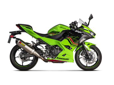 Akrapovic Slip-On Line Titanium Muffler System w/Carbon End Cap for Kawasaki Ninja 400 18-Up/Z400 19-Up Akrapovic