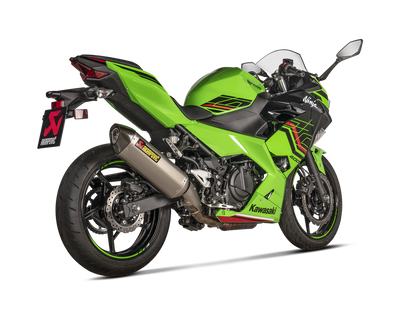 Akrapovic Slip-On Line Titanium Muffler System w/Carbon End Cap for Kawasaki Ninja 400 18-Up/Z400 19-Up Akrapovic