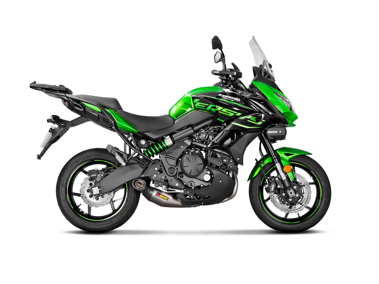 Akrapovic Racing Line Titanium Exhaust System w/Carbon End Cap for Kawasaki Versys 650 17-20 Akrapovic