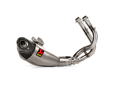 Akrapovic Racing Line Titanium Exhaust System w/Carbon End Cap for Kawasaki Ninja 650 17-20