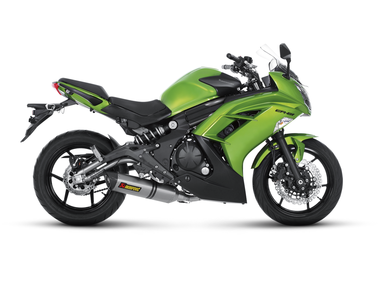 Akrapovic Racing Line Titanium Exhaust System w/Carbon End Cap for Kawasaki ER-6 N/ER-6 F 12-16 Akrapovic