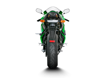 Akrapovic Slip-On Line Titanium Muffler System w/Carbon End Cap for Kawasaki Ninja ZX-6R 07-08 Akrapovic