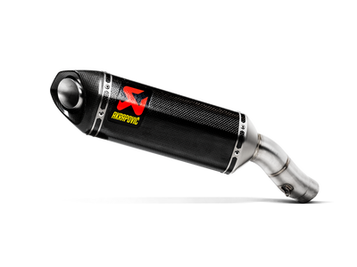 Akrapovic Slip-On Line Carbon Muffler System w/Carbon End Cap for Kawasaki Ninja ZX-6R 09-Up