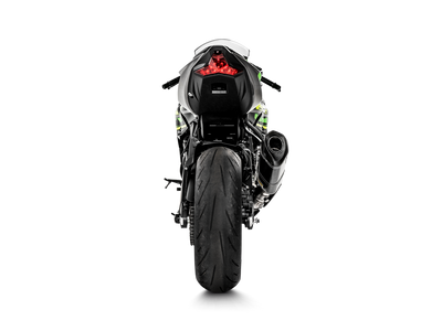 Akrapovic Slip-On Line Carbon Muffler System w/Carbon End Cap for Kawasaki Ninja ZX-6R 09-Up