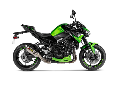 Akrapovic Slip-On Line Titanium Muffler System w/Carbon End Cap (ECE Approved) for Kawasaki Z900 20-Up