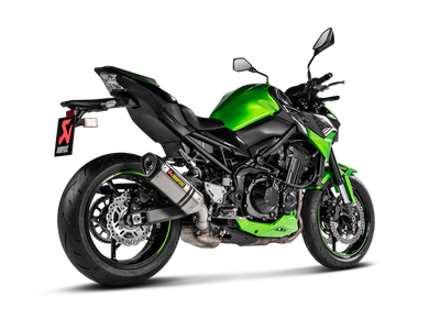 Akrapovic Slip-On Line Titanium Muffler System w/Carbon End Cap (ECE Approved) for Kawasaki Z900 20-Up