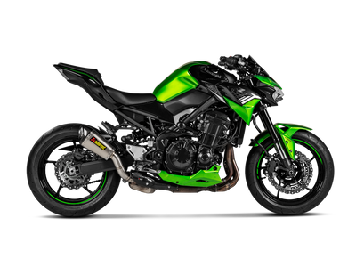 Akrapovic Slip-On Line Titanium Muffler System w/Carbon End Cap for Kawasaki Z900 20-Up