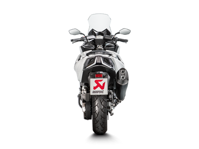 Akrapovic Slip-On Line Black Stainless Steel Muffler System w/Carbon End Cap for Kymco AK 550 17-20 Akrapovic