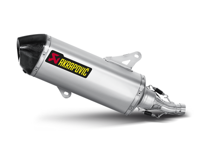 Akrapovic Slip-On Line Stainless Steel Muffler System w/Carbon End Cap for Piaggio MP3 Yourban 300/300 LT 11-16
