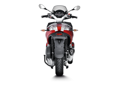 Akrapovic Slip-On Line Stainless Steel Muffler System w/Carbon End Cap for Piaggio MP3 Yourban 300/300 LT 11-16