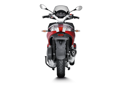Akrapovic Slip-On Line Stainless Steel Muffler System w/Carbon End Cap for Piaggio MP3 Yourban 300/300 LT 11-16