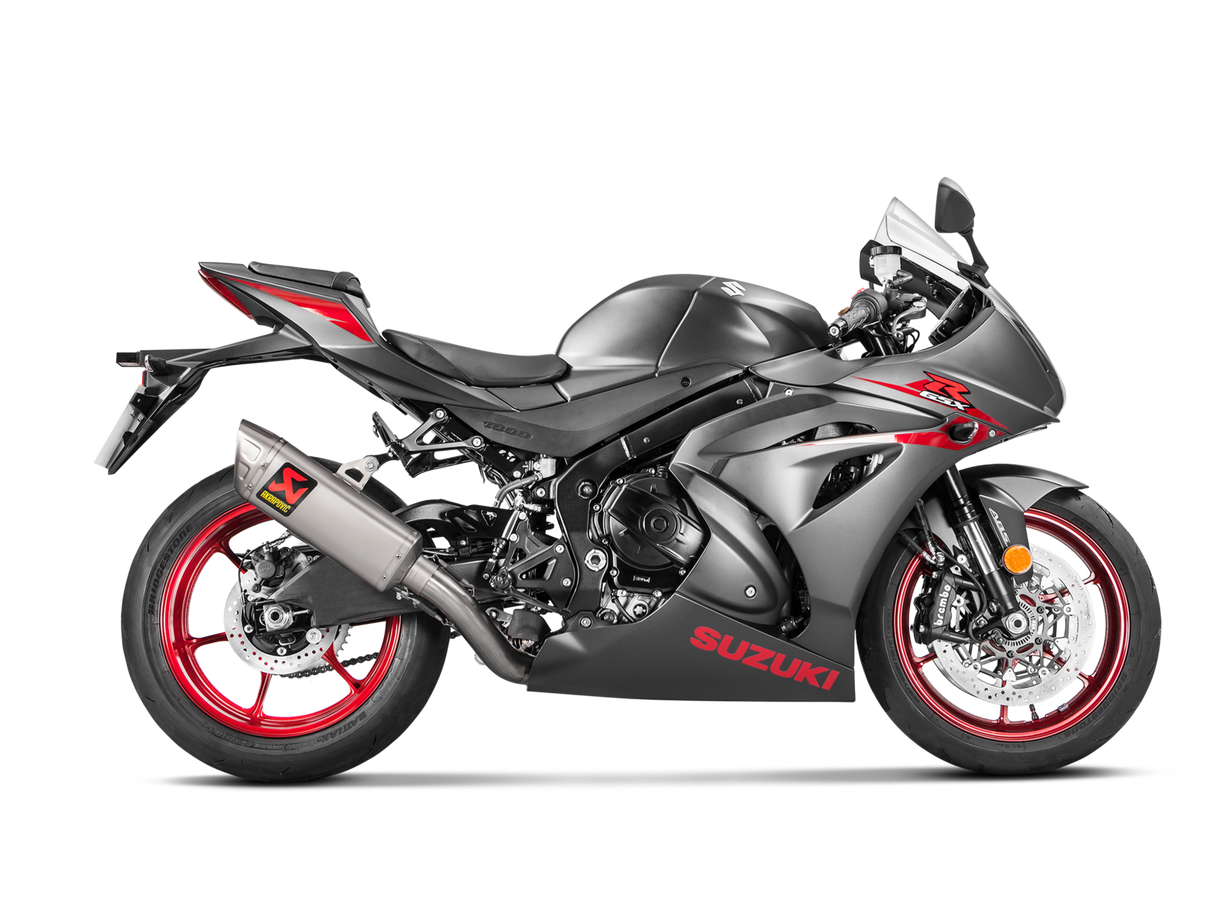 Akrapovic Racing Line Titanium Exhaust System w/Titanium End Cap for Suzuki GSX-R1000 17-Up Akrapovic