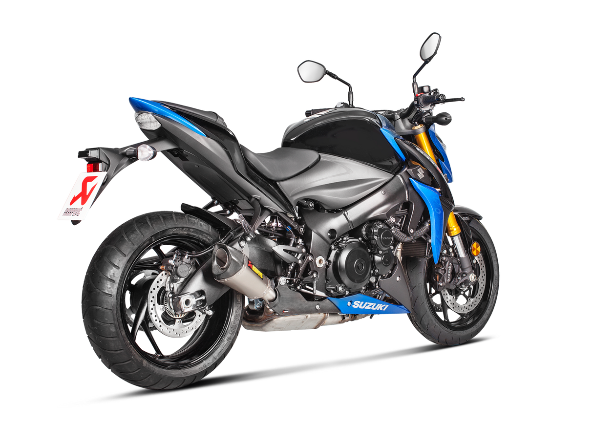 Akrapovic Slip-On Line Titanium Muffler System w/Carbon End Cap & Heat Shield for Suzuki GSX-S 1000/1000GT/950 15-20 Akrapovic