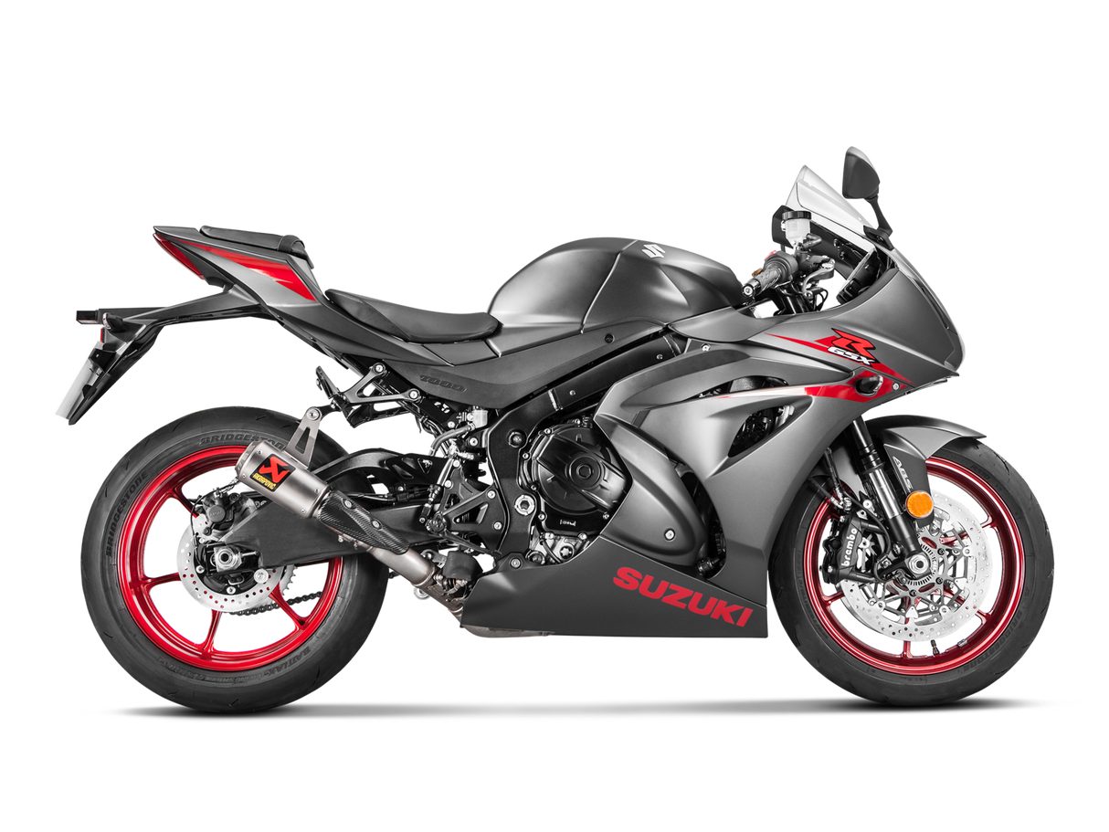 Akrapovic Slip-On Line Titanium Muffler System w/Titanium End Cap for Suzuki GSX-R1000 17-Up Akrapovic