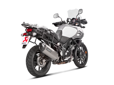 Akrapovic Slip-On Line Titanium Muffler System w/Carbon End Cap for Suzuki V-Strom 1000 14-19 Akrapovic