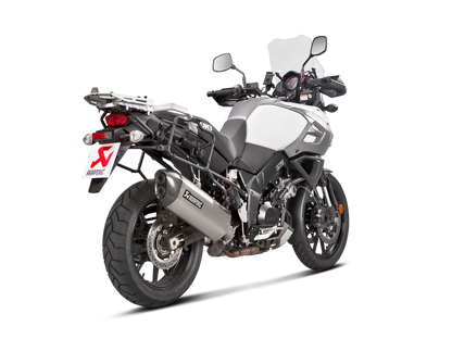 Akrapovic Slip-On Line Titanium Muffler System w/Carbon End Cap for Suzuki V-Strom 1000 14-19 Akrapovic