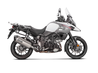Akrapovic Slip-On Line Titanium Muffler System w/Carbon End Cap for Suzuki V-Strom 1000 14-19 Akrapovic