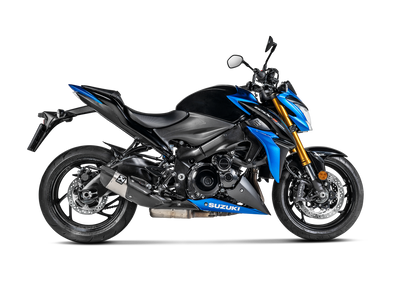 Akrapovic Slip-On Line Titanium Muffler System w/Carbon End Cap & Heat Shield for Suzuki Katana 19-20/GSX-S 1000/1000GT/950 15-20 Akrapovic