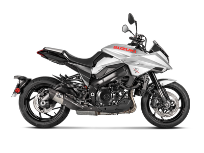 Akrapovic Slip-On Line Titanium Muffler System w/Carbon End Cap & Heat Shield for Suzuki Katana 19-20/GSX-S 1000/1000GT/950 15-20 Akrapovic