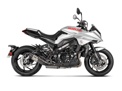 Akrapovic Slip-On Line Titanium Muffler System w/Carbon End Cap & Heat Shield for Suzuki Katana 19-20/GSX-S 1000/1000GT/950 15-20 Akrapovic