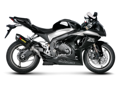 Akrapovic Twin Slip-On Line Carbon Muffler System w/Carbon End Cap for Suzuki GSX-R1000 09-11