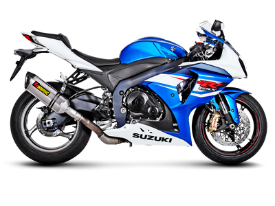 Akrapovic Slip-On Line Titanium Muffler System w/Carbon End Cap for Suzuki GSX-R1000 12-16