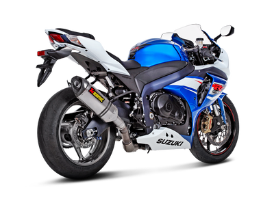 Akrapovic Slip-On Line Titanium Muffler System w/Carbon End Cap for Suzuki GSX-R1000 12-16