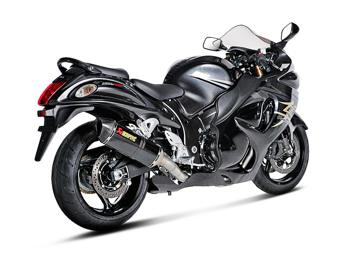 Akrapovic Racing Line Carbon Exhaust System w/Carbon End Cap for Suzuki GSX-1300R Hayabusa 08-17 Akrapovic