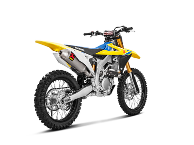 Akrapovic Evolution Line Titanium Exhaust System w/Titanium End Cap for Suzuki RM-Z 450 18-Up