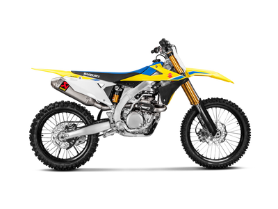 Akrapovic Evolution Line Titanium Exhaust System w/Titanium End Cap for Suzuki RM-Z 450 18-Up