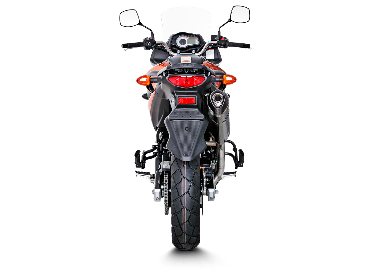 Akrapovic Slip-On Line Carbon Muffler System w/Carbon End Cap for Suzuki V-Strom 650 04-16 Akrapovic