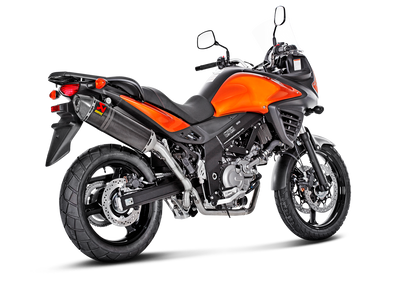 Akrapovic Slip-On Line Carbon Muffler System w/Carbon End Cap for Suzuki V-Strom 650 04-16 Akrapovic