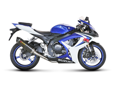 Akrapovic Slip-On Line Carbon Muffler System w/Carbon End Cap for Suzuki GSX-R 600/GSX-R 750 06-07