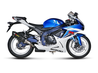 Akrapovic Slip-On Line Carbon Muffler System w/Carbon End Cap for Suzuki GSX-R 600/GSX-R 750 11-17